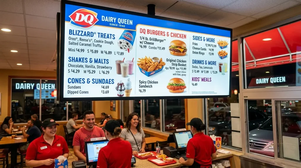 Dairy Queen Menu 