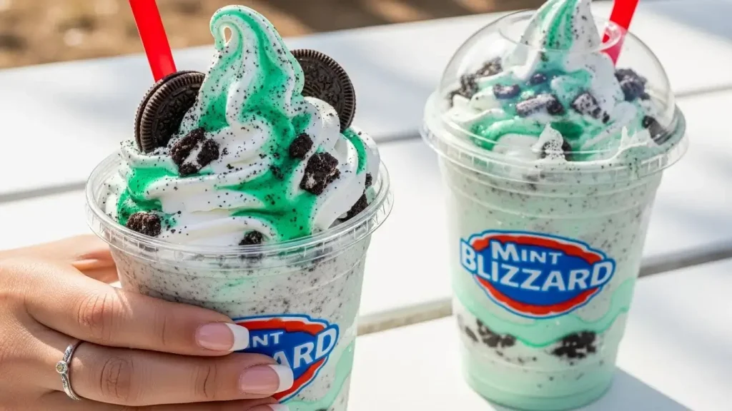 DQ Mint Oreo Blizzard