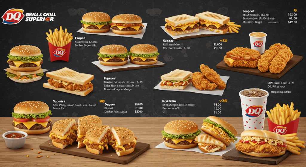 Guide to DQ Grill and Chill Superior Menu