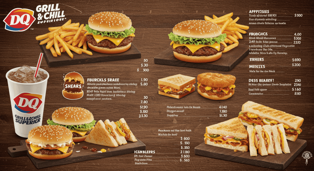 Guide to DQ Grill and Chill Superior Menu